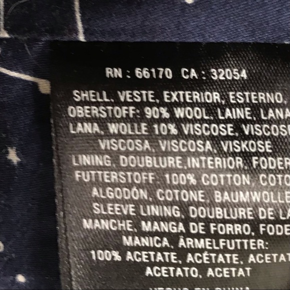 Anthropologie Celestial Deep Navy Pea Coat Jacket Wool Blend Button Fron… - Picture 15 of 16